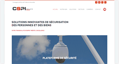 Desktop Screenshot of cspi-securite.com