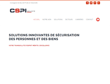 Tablet Screenshot of cspi-securite.com